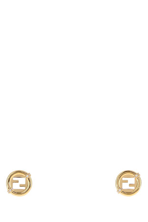 Gold metal EverRound Fendi earrings FENDI (8AL324ATEP)