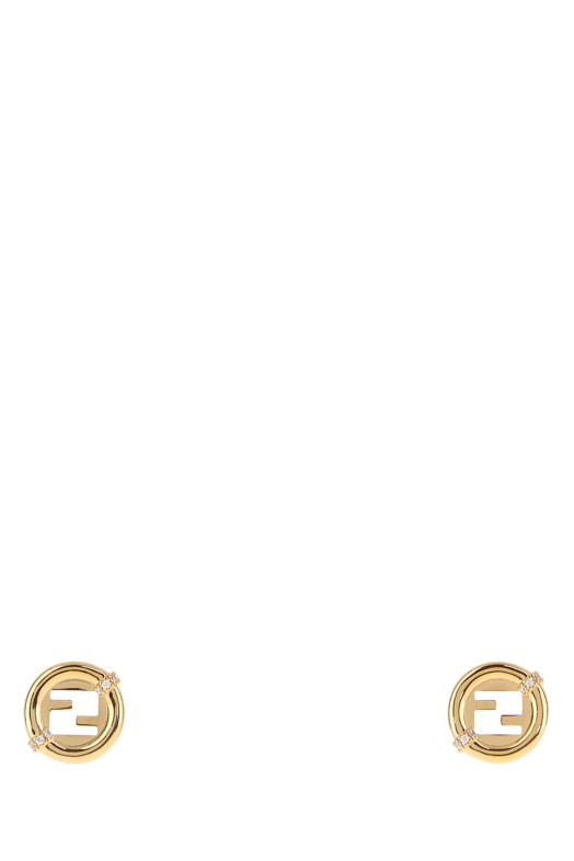 Gold metal EverRound Fendi earrings FENDI (8AL324ATEP)