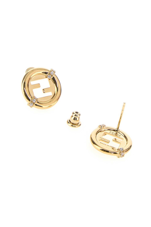 Gold metal EverRound Fendi earrings FENDI (8AL324ATEP)