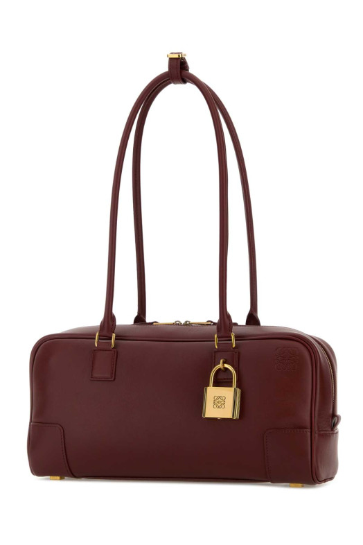 Шкіряна сумка через плече Amazona 31 кольору «Бургундський» від LOEWE (A039N31X01)