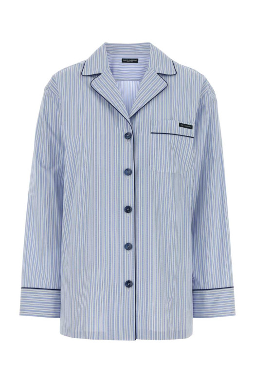 Embroidered cotton blend shirt DOLCE & GABBANA (F5U37TFR510)