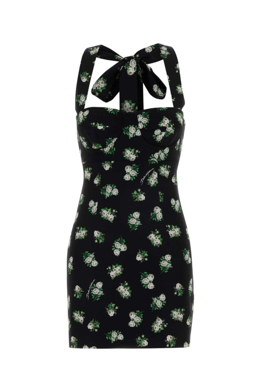 Міні-сукня з еластичного крепу з принтом DOLCE & GABBANA (F662HTFSA9K) DOLCE & GABBANA