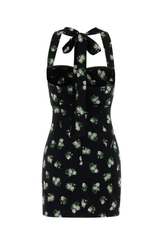Міні-сукня з еластичного крепу з принтом DOLCE & GABBANA (F662HTFSA9K) DOLCE & GABBANA