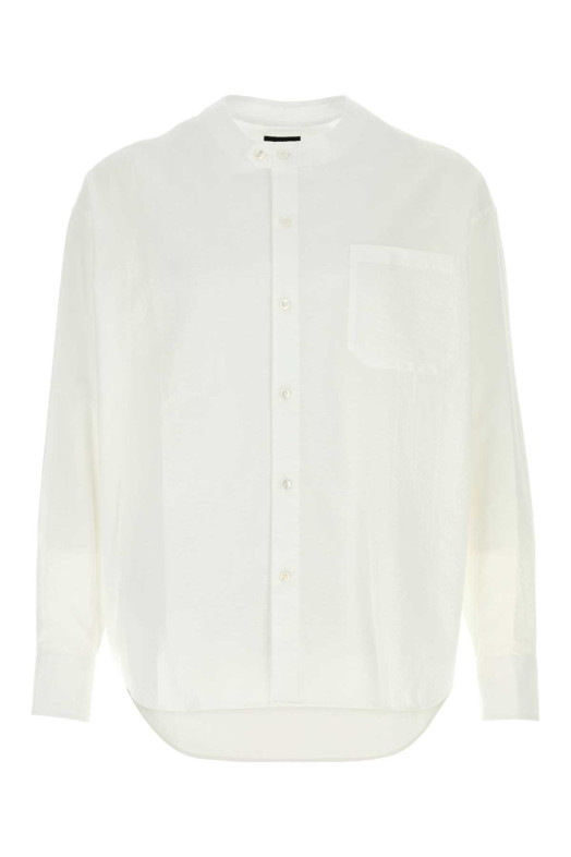 White seersucker shirt GIORGIO ARMANI (GM003497TE11186)