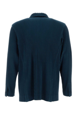 Чорно-синій поліестеровий блейзер для чоловіків PLISSE' ISSEY MIYAKE (HP66JD150) HOMME PLISSE' ISSEY MIYAKE