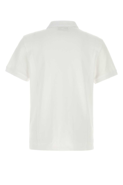 Белая рубашка-поло из пике White AMI (HPL411760) AMI PARIS