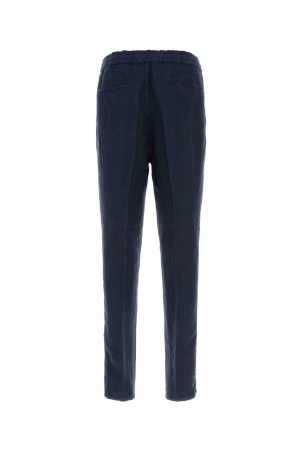 Blue linen pant BRUNELLO CUCINELLI (M243DE1710)