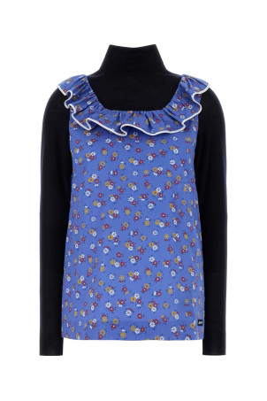 Printed poplin top MIU MIU (MT2234SOOO19KV)