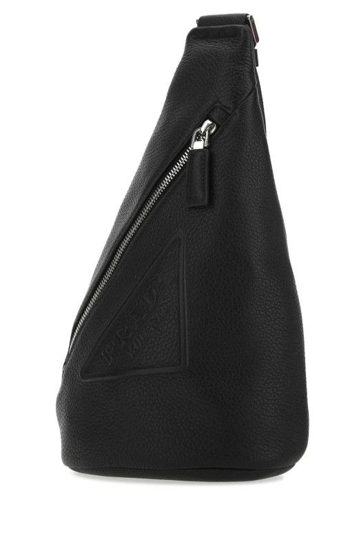 Black leather backpack Black PRADA (2VZ098VOLO2BBE)