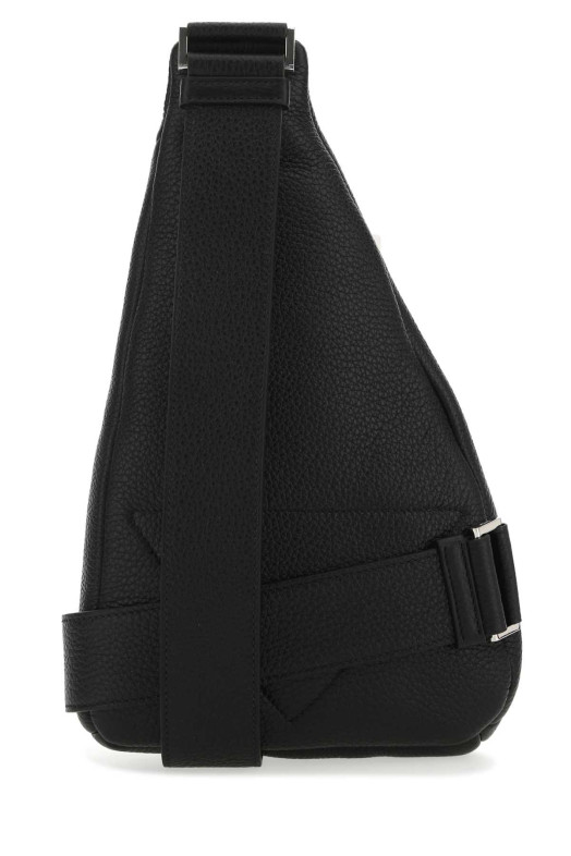 Black leather backpack Black PRADA (2VZ098VOLO2BBE)