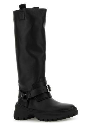 Black leather Stomp boots Black BURBERRY (8096904)