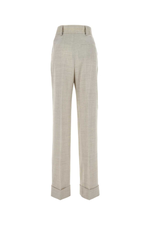 Melange light grey stretch wool blend pant Multicolor PHILOSOPHY DI LORENZO SERAFINI (A03070726)