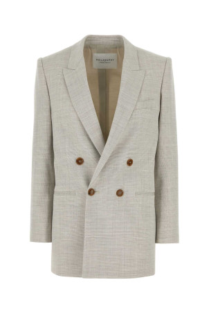Melange light grey stretch wool blend blazer Multicolor PHILOSOPHY DI LORENZO SERAFINI (A05030726)