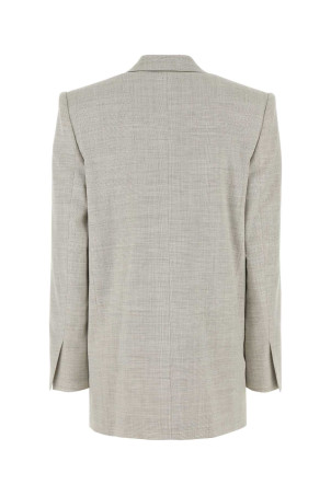 Melange light grey stretch wool blend blazer Multicolor PHILOSOPHY DI LORENZO SERAFINI (A05030726)