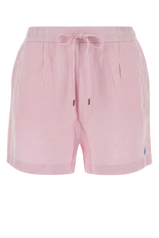 Pastel pink linen bermuda shorts Blue POLO RALPH LAUREN (211A12950)