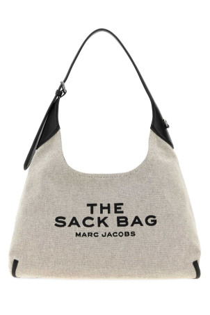 Grey canvas The Sack Bag shopping bag White MARC JACOBS (2S6HSH003H02)