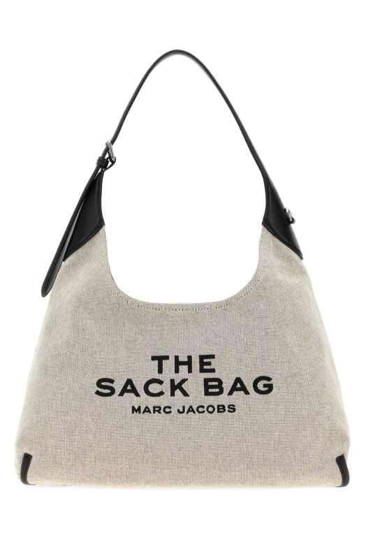 Grey canvas The Sack Bag shopping bag White MARC JACOBS (2S6HSH003H02)