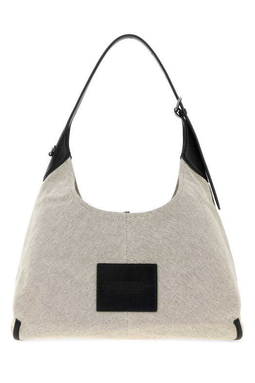 Grey canvas The Sack Bag shopping bag White MARC JACOBS (2S6HSH003H02)