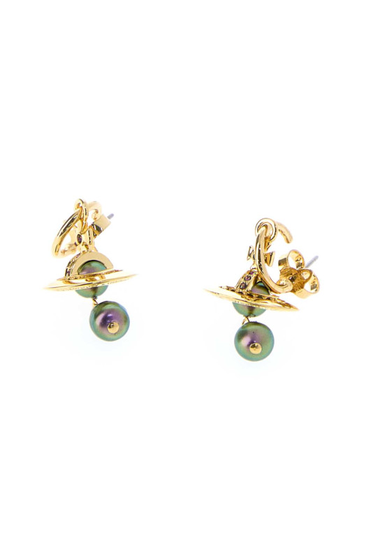 Gold metal Aleksa earrings VIVIENNE WESTWOOD (6203007202R996)