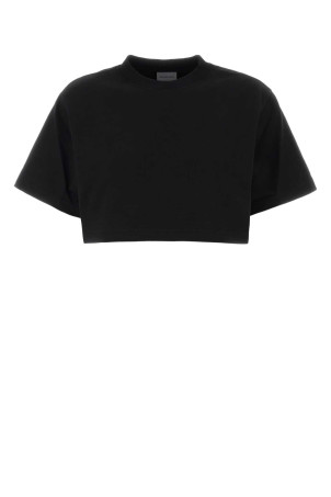 Black cotton blend t-shirt Black BALENCIAGA (871735TUVA2)