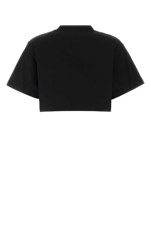 Чорна футболка з бавовняної суміші, BALENCIAGA (871735TUVA2)