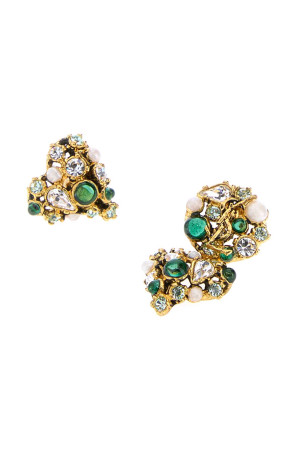 Gold metal Cassandre earrings SAINT LAURENT (872839Y15VR)