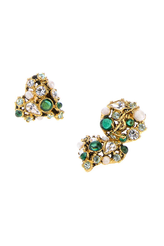 Серьги «Кассандра» из золота SAINT LAURENT (872839Y15VR)