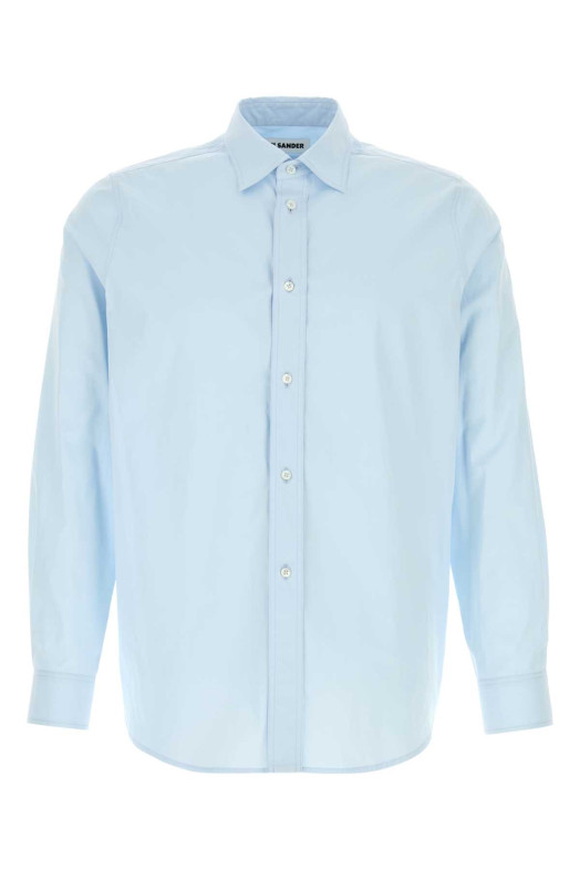 Світло-блакитна сорочка з попліну JIL SANDER (J21DL0266J45342)