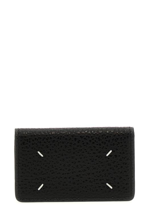 'Four Stitches' card holder Black