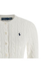 Бавовняний кардиган з візерунком «кабель» Білий POLO RALPH LAUREN 211971868007