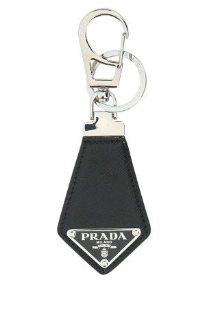 Black leather key ring Black PRADA (2PP041053)