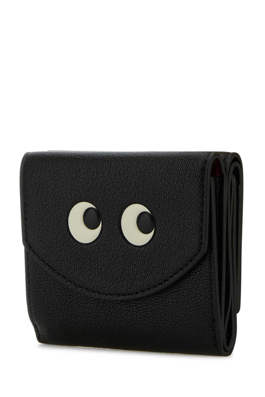 Black leather wallet Black ANYA HINDMARCH (5050925195645)