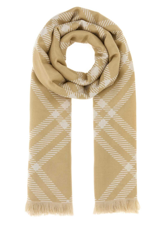 Embroidered wool blend scarf BURBERRY (8112462)