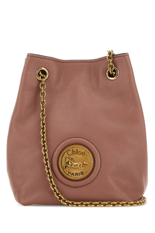 Antiqued pink leather Horse Medal bucket bag CHLOE (CH26SP582O37)