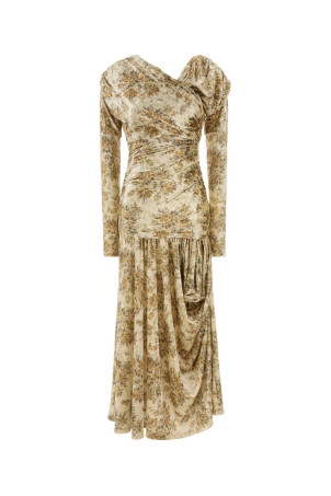 Printed velvet dress GANNI (T4373)