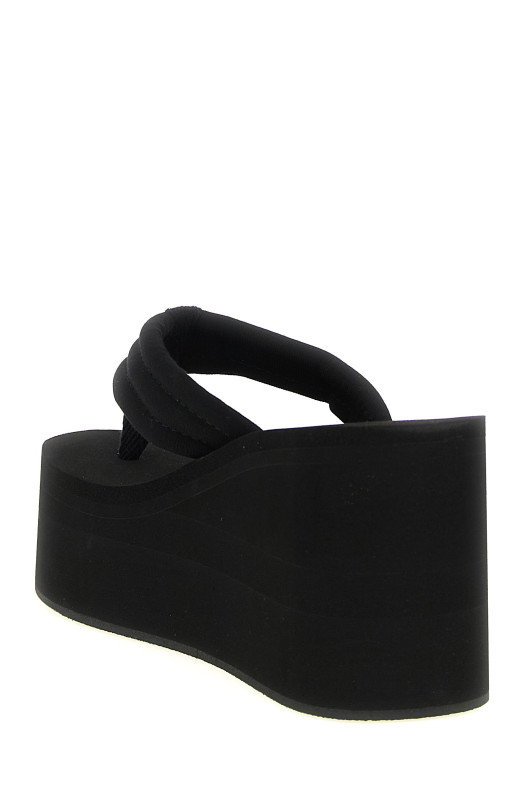 Сандалии «Branded Wedge» черного цвета COPSH09440BLA