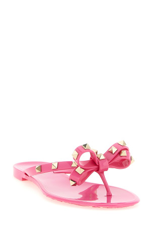 Valentino Garavani 'Rockstud' sandals Fuchsia