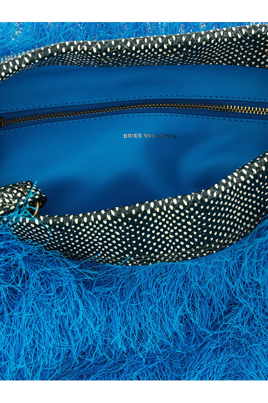 Клатч с бахромой, СИНИЙ DRIES VAN NOTEN  2610115673038503