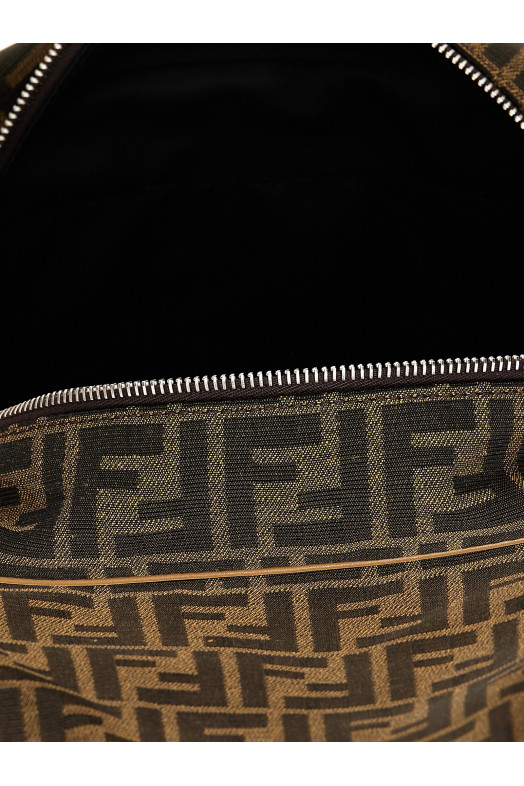 'FF' wash bag Brown
