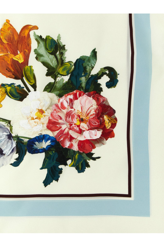 'Four Stitches' scarf White