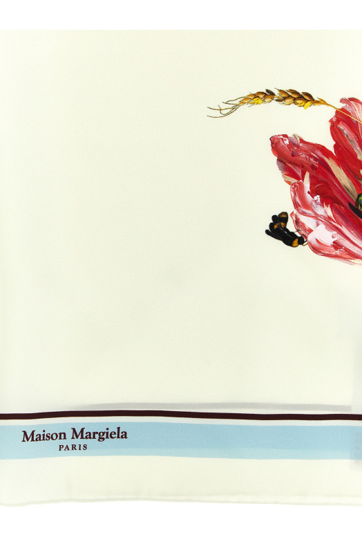 'Four Stitches' scarf White