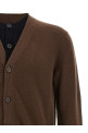 'Contrast Layered' cardigan Brown