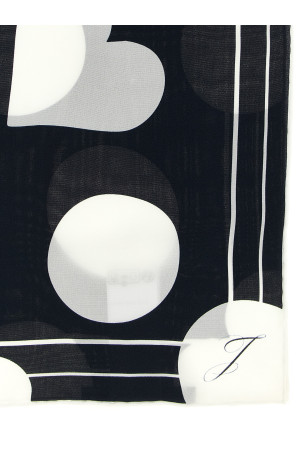 'Le Foulard Coeur' scarf Blue