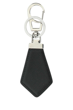 Black leather key ring Black PRADA (2PP041053)