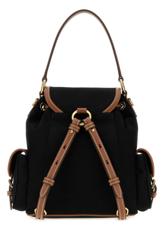 Рюкзак из чёрной ткани MIU MIU (5BZ043VOOM2IBQ)