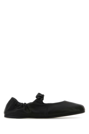 Black nappa leather ballerinas Black MIU MIU (5F340EFD005EFX)