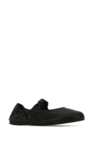 Black nappa leather ballerinas Black MIU MIU (5F340EFD005EFX)