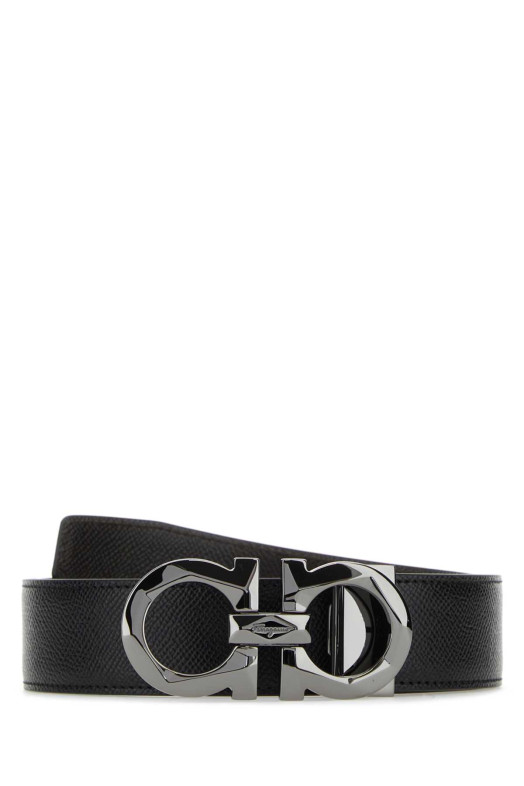 Чорний шкіряний ремінь SALVATORE FERRAGAMO (67A161725421)