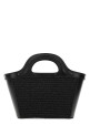 Black leather and straw micro Tropicalia Summer handbag Black MARNI (BMMP0067Q0P3860)