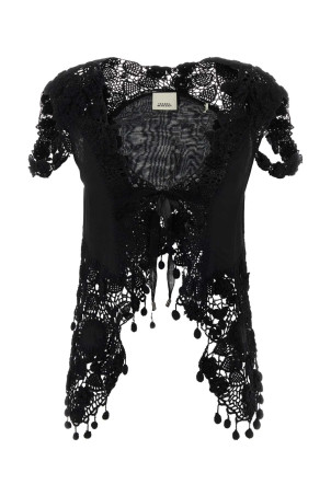 Black crochet Vana top ISABEL MARANT (HT0957FAD2J02I)